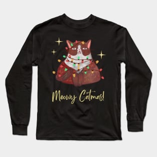 Meowy Catmas! Long Sleeve T-Shirt